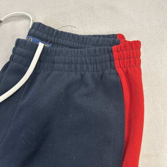 Polo Ralph Lauren Sweatpants Mens Medium Joggers Spell Out Athletic Red Trim - Picture 3 of 10